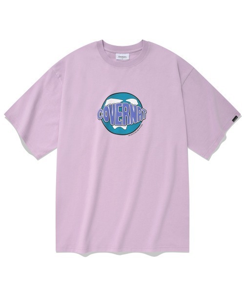 COVERNAT(カバーナット)の「【COVERNAT】WORLD EARTH LOGO S/S TEE / カバーナット ワールド アース ロゴ Tシャツ(Tシャツ/カットソー・メンズ・ブラック/ホワイト/ラベンダー・X-LARGE/LARGE/MEDIUM/SMALL)」の3枚目の写真
