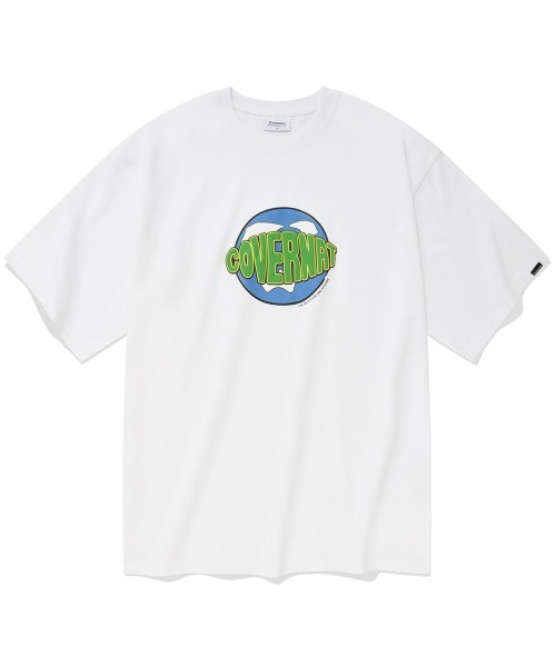 COVERNAT(カバーナット)の「【COVERNAT】WORLD EARTH LOGO S/S TEE / カバーナット ワールド アース ロゴ Tシャツ(Tシャツ/カットソー・メンズ・ブラック/ホワイト/ラベンダー・X-LARGE/LARGE/MEDIUM/SMALL)」の2枚目の写真