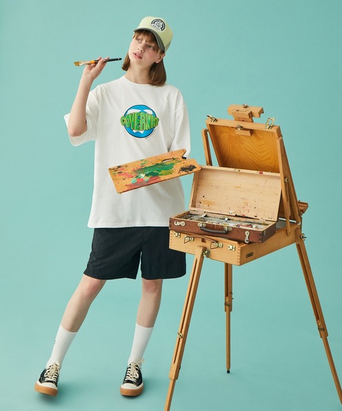 COVERNAT(カバーナット)の「【COVERNAT】WORLD EARTH LOGO S/S TEE / カバーナット ワールド アース ロゴ Tシャツ(Tシャツ/カットソー・メンズ・ブラック/ホワイト/ラベンダー・X-LARGE/LARGE/MEDIUM/SMALL)」の5枚目の写真