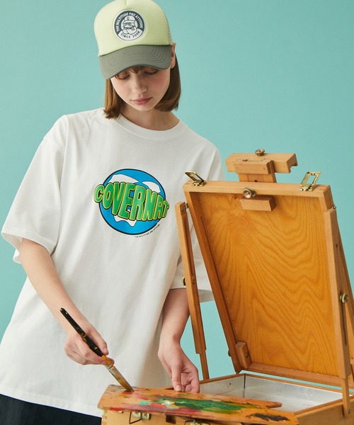 COVERNAT(カバーナット)の「【COVERNAT】WORLD EARTH LOGO S/S TEE / カバーナット ワールド アース ロゴ Tシャツ(Tシャツ/カットソー・メンズ・ブラック/ホワイト/ラベンダー・X-LARGE/LARGE/MEDIUM/SMALL)」の6枚目の写真