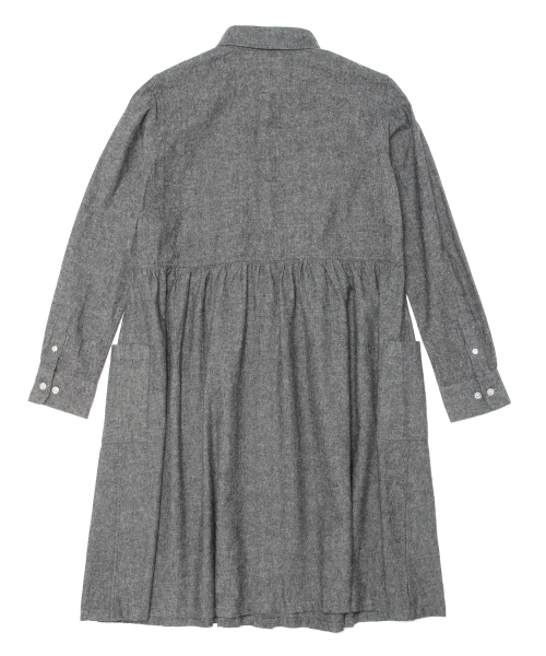 BEAMS BOY（ビームスボーイ）の「BEAMS BOY / シャンブレー シャツワンピース 14FW **（ワンピース・レディース・ネイビー/ブラック・ONE SIZE）」の22枚目の写真