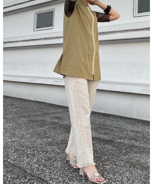 Solace(ソレイス)の「フロントホックベスト(ベスト・レディース・カーキブラウン/ナチュラル・FREE)」の7枚目の写真