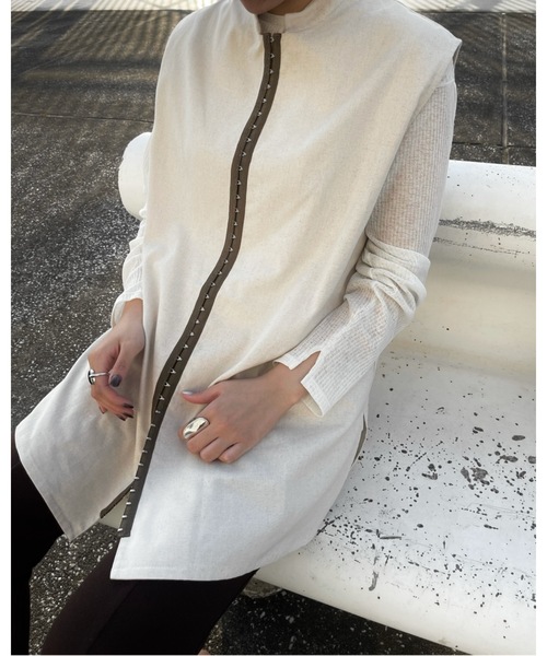 Solace(ソレイス)の「フロントホックベスト(ベスト・レディース・カーキブラウン/ナチュラル・FREE)」の16枚目の写真