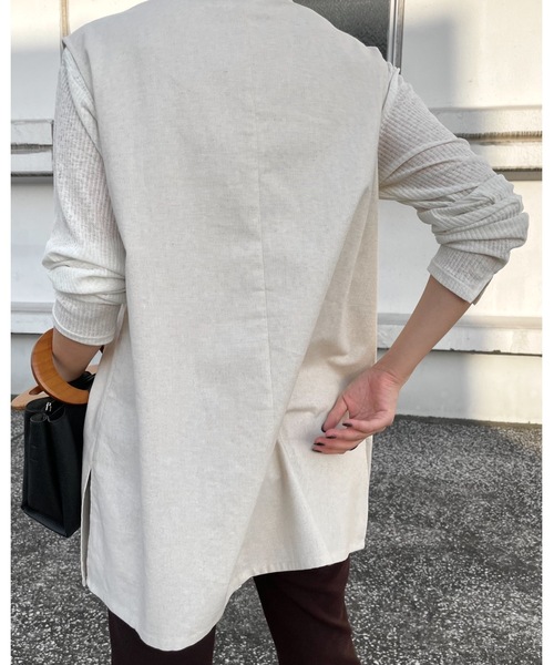 Solace(ソレイス)の「フロントホックベスト(ベスト・レディース・カーキブラウン/ナチュラル・FREE)」の13枚目の写真