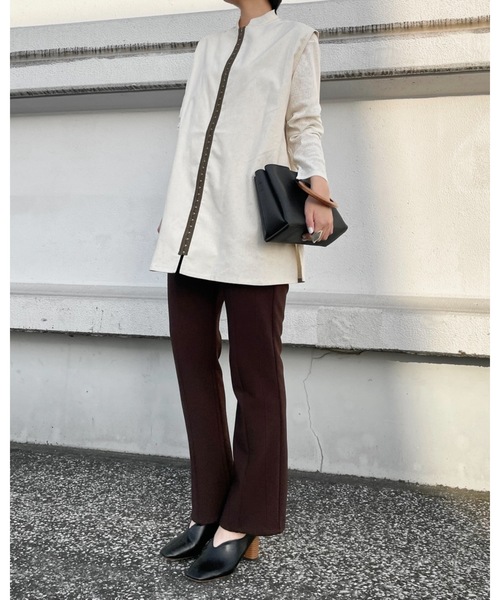 Solace(ソレイス)の「フロントホックベスト(ベスト・レディース・カーキブラウン/ナチュラル・FREE)」の5枚目の写真