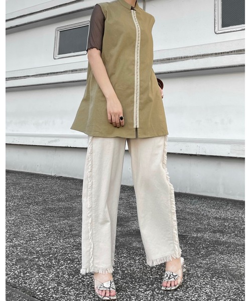 Solace(ソレイス)の「フロントホックベスト(ベスト・レディース・カーキブラウン/ナチュラル・FREE)」の21枚目の写真