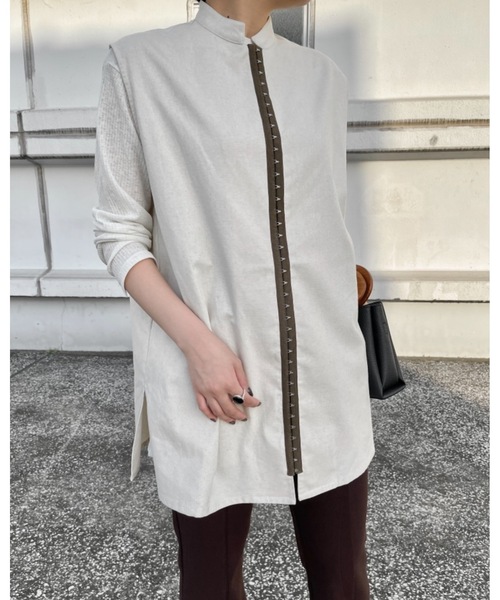 Solace(ソレイス)の「フロントホックベスト(ベスト・レディース・カーキブラウン/ナチュラル・FREE)」の10枚目の写真