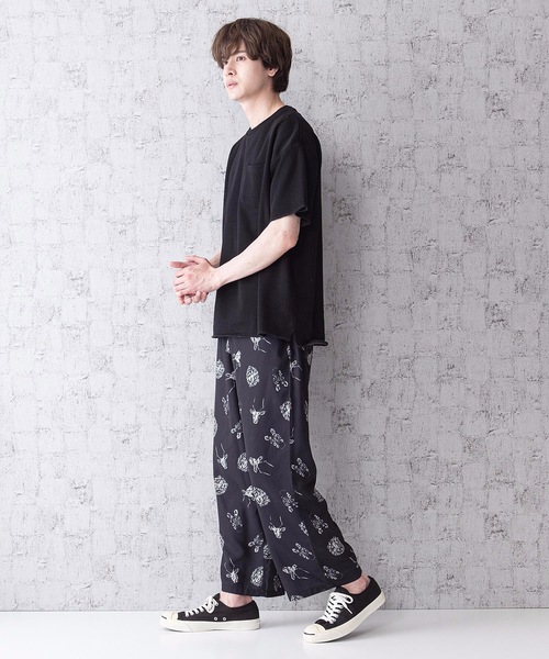 Blue Standard (ブルースタンダード)の「【BLUE STANDARD】シルキータッチ総柄ワイドシェフパンツ ワイドパンツ(その他パンツ・メンズ・その他1/その他2・MEDIUM/LARGE)」の8枚目の写真
