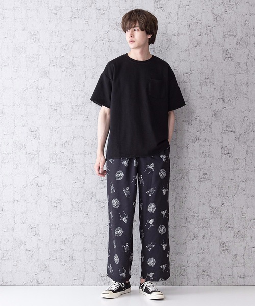 Blue Standard (ブルースタンダード)の「【BLUE STANDARD】シルキータッチ総柄ワイドシェフパンツ ワイドパンツ(その他パンツ・メンズ・その他1/その他2・MEDIUM/LARGE)」の10枚目の写真
