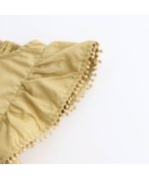 apres les cours（アプレレクール）の「ラッフルチュニック＆サッカーショートパンツSET（チュニック・キッズ・アイボリー/イエロー・80/90/100/110/120/130）」の8枚目の写真