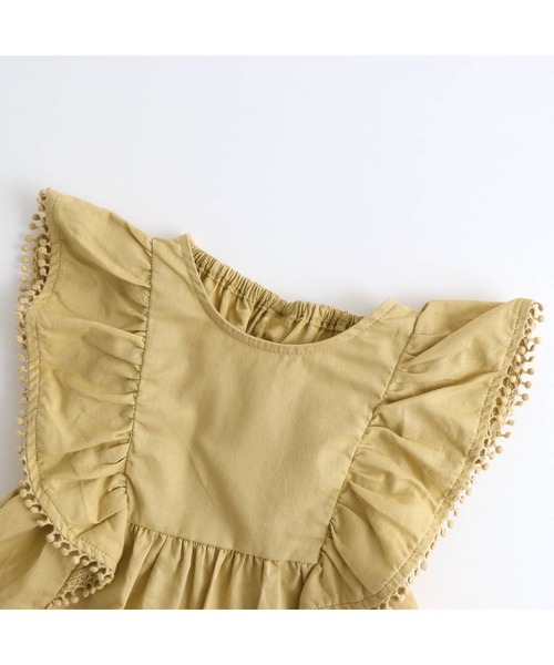 apres les cours（アプレレクール）の「ラッフルチュニック＆サッカーショートパンツSET（チュニック・キッズ・アイボリー/イエロー・80/90/100/110/120/130）」の15枚目の写真