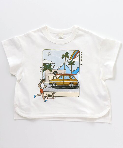 apres les cours（アプレレクール）の「2柄グラフィックTシャツ（Tシャツ/カットソー・キッズ・イエロー/レッド・100/90/130/80/110/120/140）」の2枚目の写真