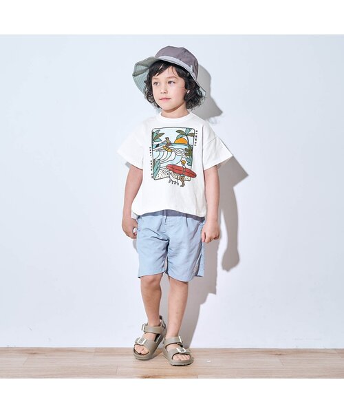 apres les cours（アプレレクール）の「2柄グラフィックTシャツ（Tシャツ/カットソー・キッズ・イエロー/レッド・100/90/130/80/110/120/140）」の3枚目の写真