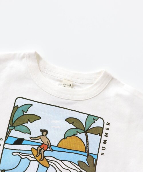 apres les cours（アプレレクール）の「2柄グラフィックTシャツ（Tシャツ/カットソー・キッズ・イエロー/レッド・100/90/130/80/110/120/140）」の8枚目の写真