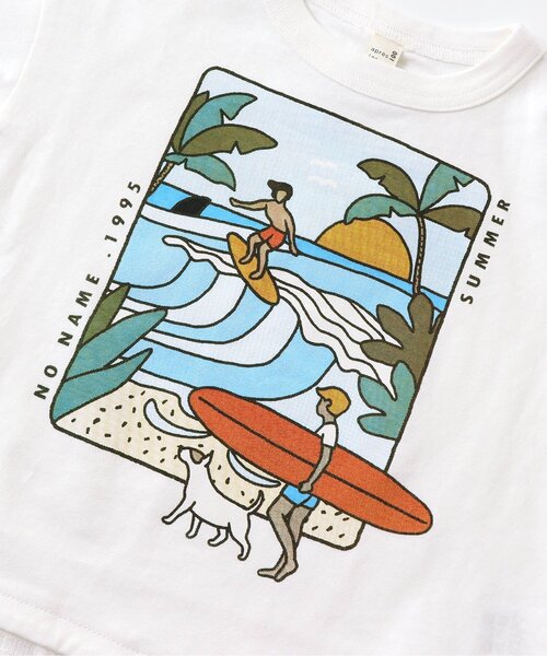 apres les cours（アプレレクール）の「2柄グラフィックTシャツ（Tシャツ/カットソー・キッズ・イエロー/レッド・100/90/130/80/110/120/140）」の10枚目の写真