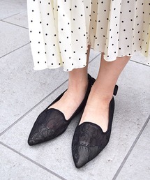 JELLY BEANS | シアーレースバックリボンパンプス(215-30017)JELLY BEANS(ジェリービーンズ)(パンプス)