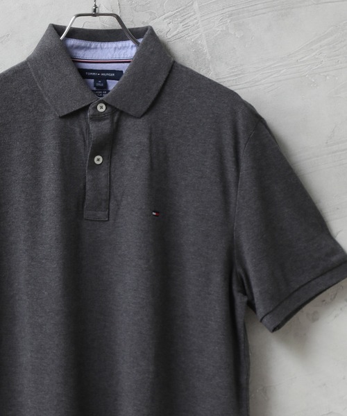 TOMMY HILFIGER（トミーヒルフィガー）の「【TOMMY HILFIGER/トミーヒルフィガー】ワンポイントポロシャツ（ポロシャツ・メンズ・ホワイト/ブラック/ネイビー/グレー/ピンク/ネイビー系・S/M/L/XL）」の3枚目の写真