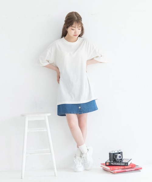 Mysa&Liina（ミーサリーナ）の「ジャガードビスチェＴシャツセット（Tシャツ/カットソー・レディース・ブラック/アイボリー/ラベンダー・M）」の12枚目の写真