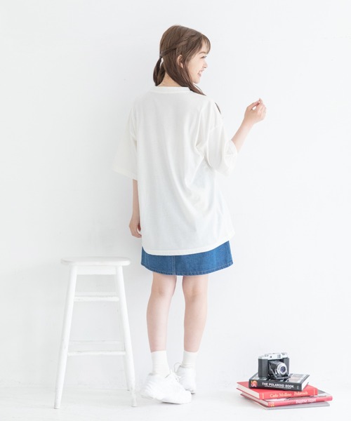 Mysa&Liina（ミーサリーナ）の「ジャガードビスチェＴシャツセット（Tシャツ/カットソー・レディース・ブラック/アイボリー/ラベンダー・M）」の8枚目の写真