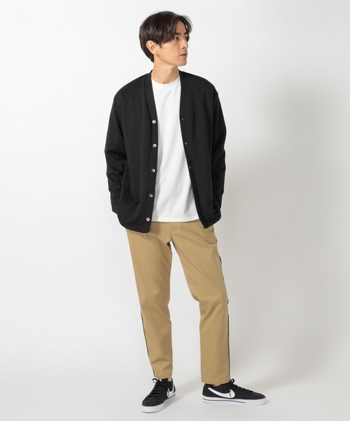 UNION STATION（ユニオンステーション）の「ポンチ切り替えアシンメトリーTシャツ（Tシャツ/カットソー・メンズ・ホワイト系その他/ブラック系その他・L/LL/M）」の3枚目の写真