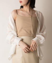 RANDA | バックオープンカップ付きキャミソール(キャミソール)