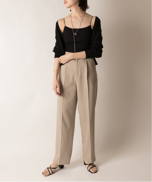 RANDA（ランダ）の「バックオープンカップ付きキャミソール（キャミソール・レディース・ライトグレー/ブラック/ベージュ/アイボリー・FREE）」の7枚目の写真