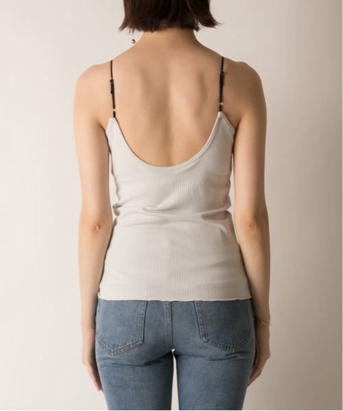 RANDA（ランダ）の「バックオープンカップ付きキャミソール（キャミソール・レディース・ライトグレー/ブラック/ベージュ/アイボリー・FREE）」の8枚目の写真