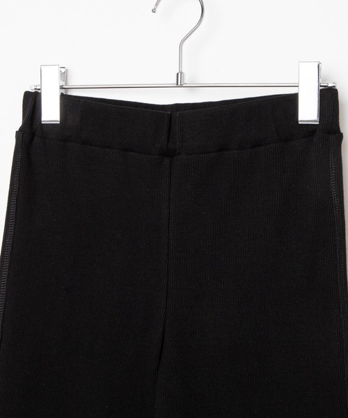 WEGO（ウィゴー）の「WEGO/リブダメージハーフレギンス（スラックス・レディース・ブラック・FREE）」の7枚目の写真