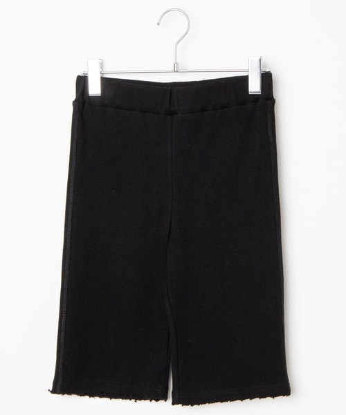 WEGO（ウィゴー）の「WEGO/リブダメージハーフレギンス（スラックス・レディース・ブラック・FREE）」の5枚目の写真