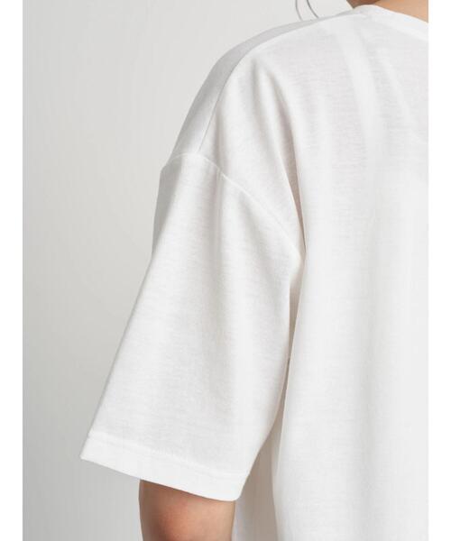 earth music&ecology（アースミュージックアンドエコロジー）の「SET2点バックスリットカットソー+プリーツインナー ＊（Tシャツ/カットソー・レディース・ブラック/オフホワイト/サックスブルー・FREE）」の8枚目の写真