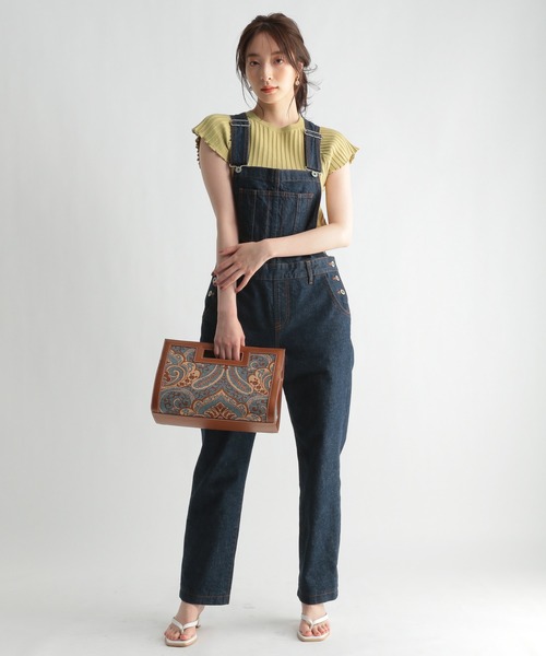 Andemiu（アンデミュウ）の「リブデザインニット956851（ニット/セーター・レディース・ピンクベージュ/ブラウン/イエロー/ブラック・FREE）」の18枚目の写真