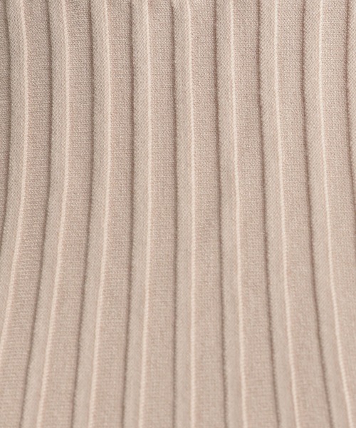 Andemiu（アンデミュウ）の「リブデザインニット956851（ニット/セーター・レディース・ピンクベージュ/ブラウン/イエロー/ブラック・FREE）」の20枚目の写真