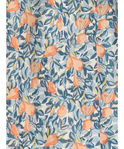 Te chichi（テチチ）の「ボタニカルフルーツ柄タックブラウス（シャツ/ブラウス・レディース・ベージュ/ネイビー・ﾌﾘ-）」の8枚目の写真