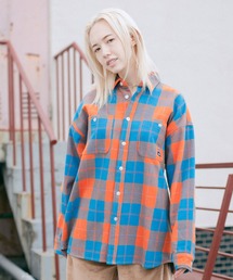X-girl | FACE HEAVYWEIGHT FLANNEL SHIRT(シャツ/ブラウス)