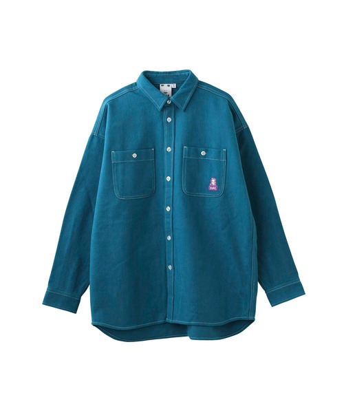 X-girl（エックスガール）の「FACE HEAVYWEIGHT FLANNEL SHIRT（シャツ/ブラウス・レディース・ブラック/ブラウン/オレンジ/グリーン・S/M）」の16枚目の写真