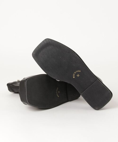 WEGO（ウィゴー）の「WEGO/スクエアサンダルブーツ（ブーツ・レディース・ブラック・MEDIUM/LARGE）」の8枚目の写真