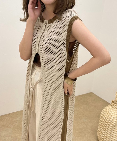 apres jour clair(アプレジュールクレア)の「【apres jour clair】2WAYメッシュワンピース【ZOZOTOWN限定アイテム】(ワンピース・レディース・ベージュ/その他/アイボリー・フリー/X-LARGE)」の1枚目の写真