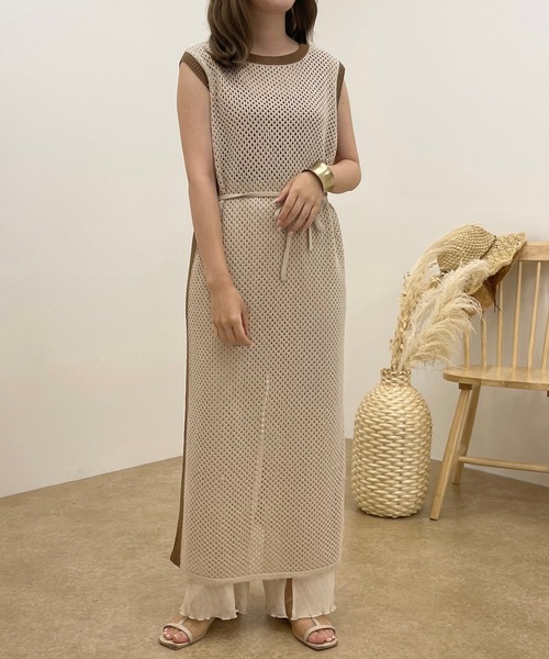 apres jour clair(アプレジュールクレア)の「【apres jour clair】2WAYメッシュワンピース【ZOZOTOWN限定アイテム】(ワンピース・レディース・ベージュ/その他/アイボリー・フリー/X-LARGE)」の7枚目の写真