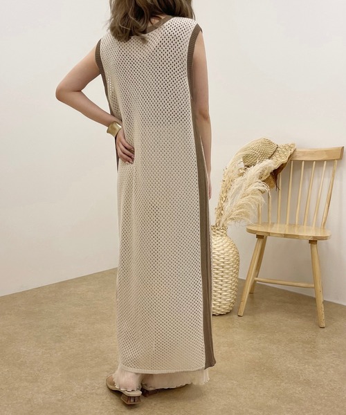 apres jour clair(アプレジュールクレア)の「【apres jour clair】2WAYメッシュワンピース【ZOZOTOWN限定アイテム】(ワンピース・レディース・ベージュ/その他/アイボリー・フリー/X-LARGE)」の10枚目の写真