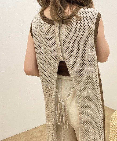 apres jour clair(アプレジュールクレア)の「【apres jour clair】2WAYメッシュワンピース【ZOZOTOWN限定アイテム】(ワンピース・レディース・ベージュ/その他/アイボリー・フリー/X-LARGE)」の5枚目の写真