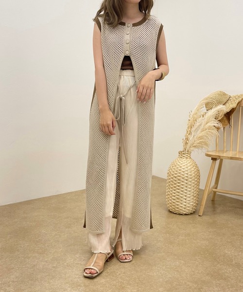 apres jour clair(アプレジュールクレア)の「【apres jour clair】2WAYメッシュワンピース【ZOZOTOWN限定アイテム】(ワンピース・レディース・ベージュ/その他/アイボリー・フリー/X-LARGE)」の8枚目の写真