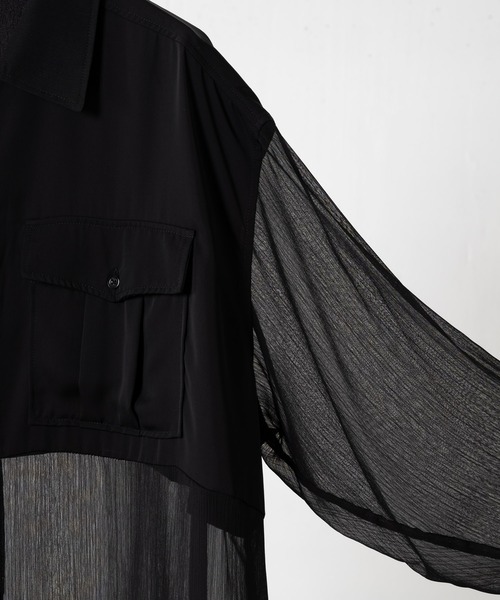 EDDEN ELLEN（エデンエレン）の「レイヤーシアーシャツ（シャツ/ブラウス・メンズ・ブラック・SMALL/MEDIUM/LARGE/X-SMALL）」の13枚目の写真