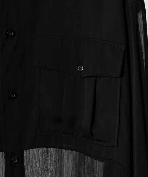 EDDEN ELLEN（エデンエレン）の「レイヤーシアーシャツ（シャツ/ブラウス・メンズ・ブラック・SMALL/MEDIUM/LARGE/X-SMALL）」の5枚目の写真