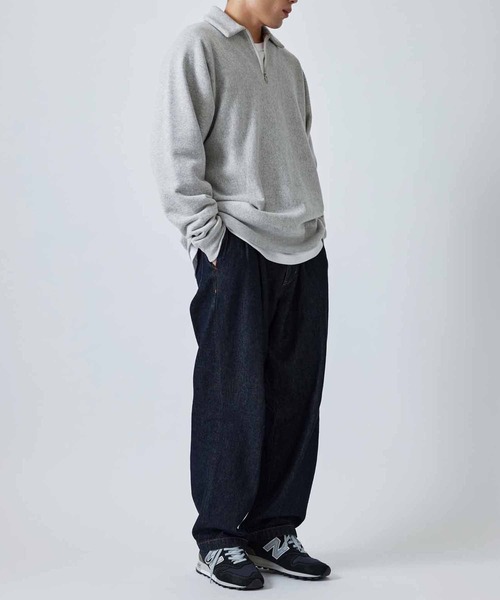 BATONER（バトナー）の「【BATONER EX】HALF ZIP POLO/UNISEX（スウェット・メンズ・グレー・M/L）」の13枚目の写真