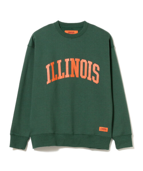 UNIVERSAL OVERALL(ユニバーサルオーバーオール)の「UNIVERSAL OVERALL / Sweat Shirt "ILLINOIS"(スウェット・メンズ・ダークグリーン/カーキ/ホワイト系その他7・MEDIUM/LARGE/X-LARGE)」の3枚目の写真