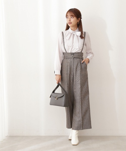 PROPORTION BODY DRESSING(プロポーションボディドレッシング)の「ボウタイリボンオータムブラウス / 1211210915(シャツ/ブラウス・レディース・ホワイト系その他/ブルー系その他/グレー・MEDIUM/SMALL)」の12枚目の写真