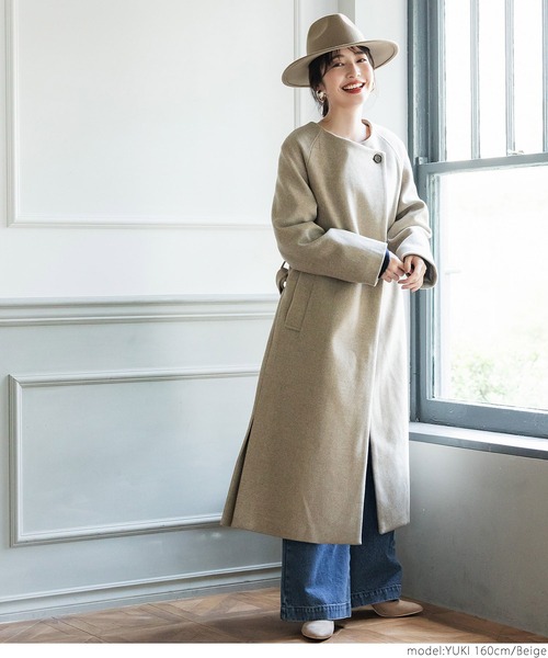 coca（coca）（コカ）の「ウールハット（ハット・レディース・ベージュ/チャコールグレー・ONE SIZE）」の13枚目の写真