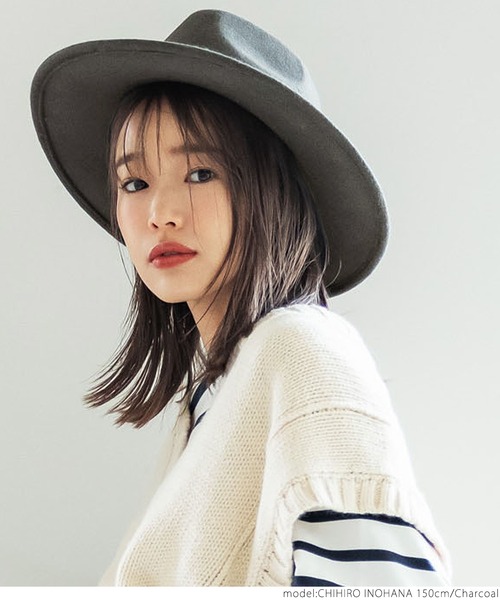 coca（coca）（コカ）の「ウールハット（ハット・レディース・ベージュ/チャコールグレー・ONE SIZE）」の9枚目の写真