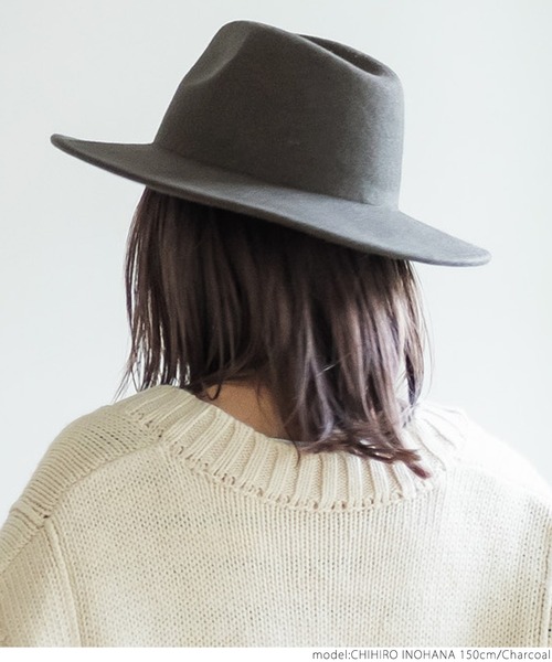 coca（coca）（コカ）の「ウールハット（ハット・レディース・ベージュ/チャコールグレー・ONE SIZE）」の7枚目の写真