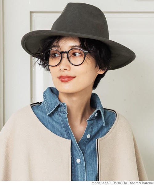 coca（coca）（コカ）の「ウールハット（ハット・レディース・ベージュ/チャコールグレー・ONE SIZE）」の4枚目の写真